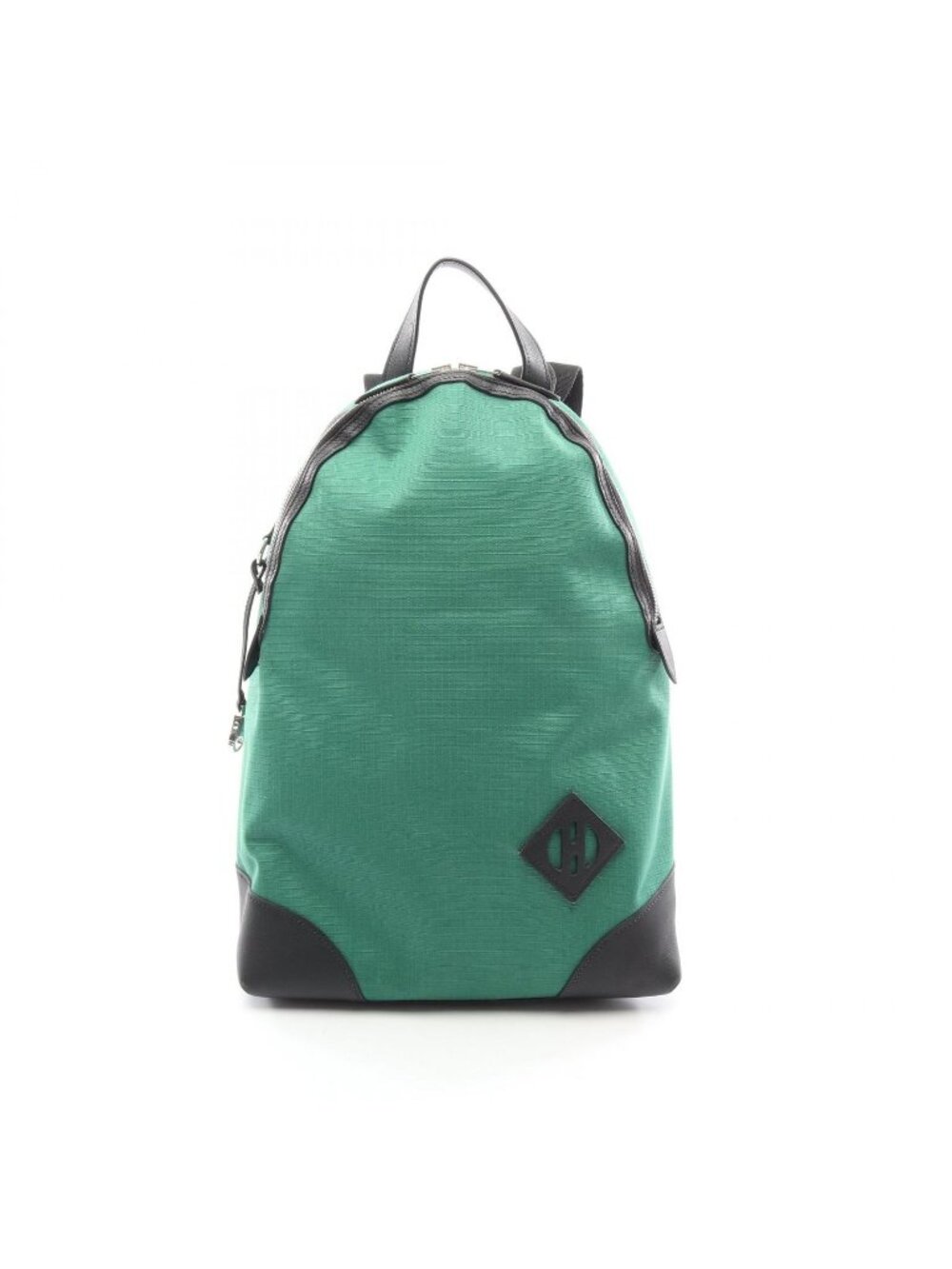 Hermes Backpack a Dos All Back Green Black Canvas Leather All T&c